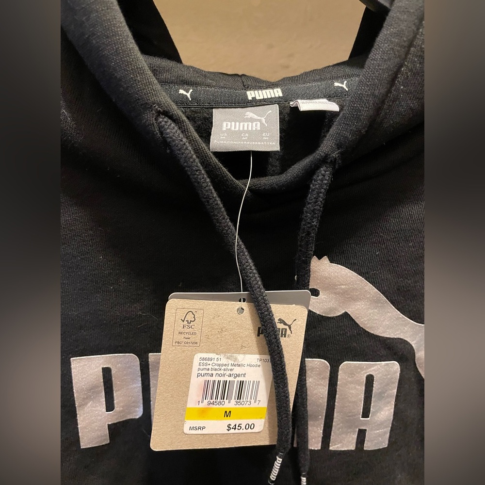 Ladies puma crop top sweater
